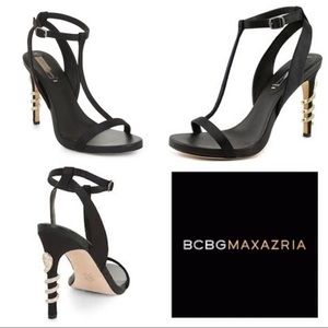 BCBG MAXAZRIA Danya Snake-Heel T-Strap Sandal